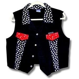 WATCH L.A. Funky 90s Vintage Floral Patchwork Vest